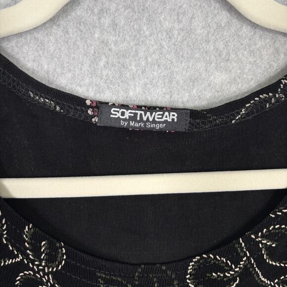 Softwear Mark Singer Top Large Slinky Knit Career Capsule Church Maximalist Loud - Picture 4 of 9